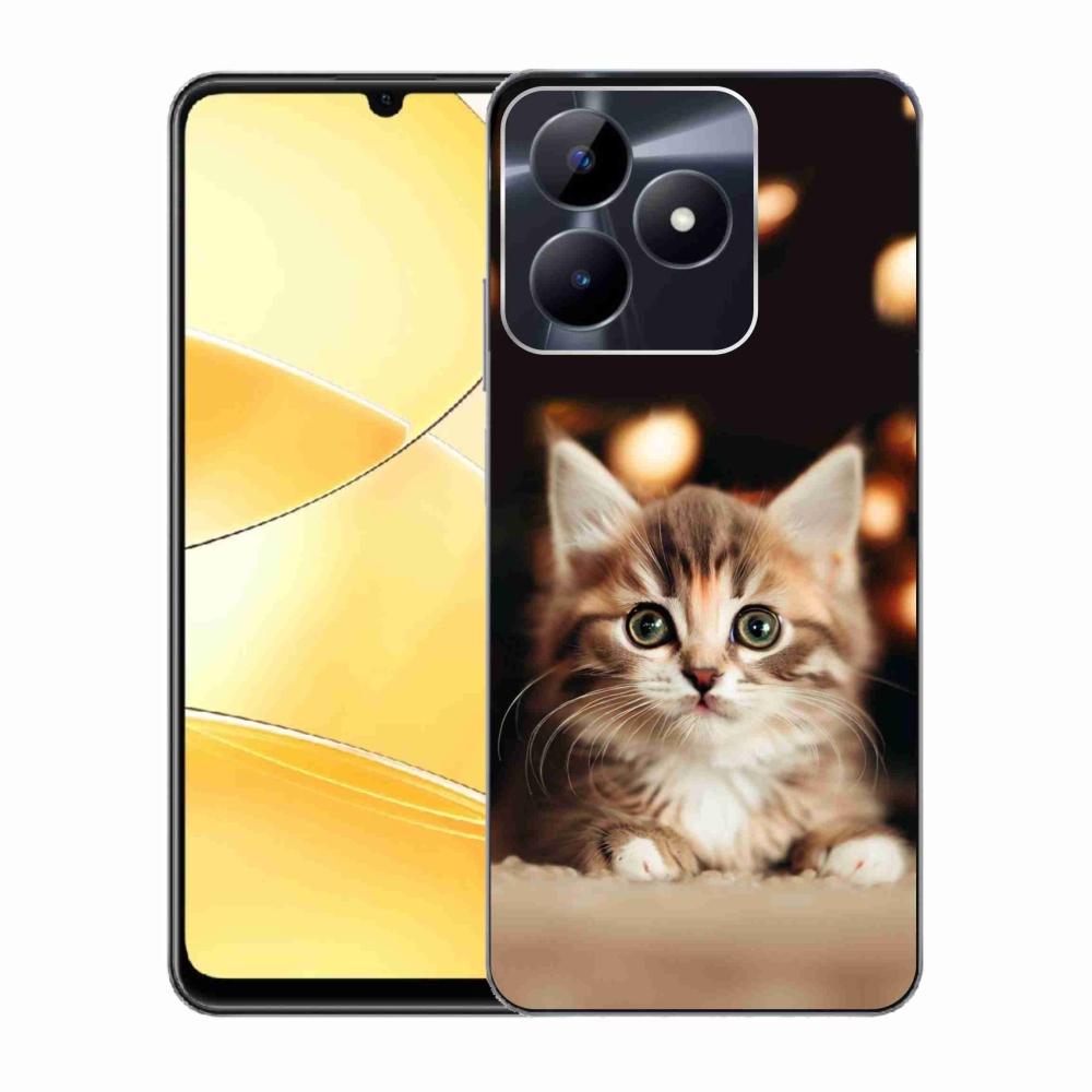 Gél borító mmCase a Realme C51/C53 készülékhez - aranyos cica 2