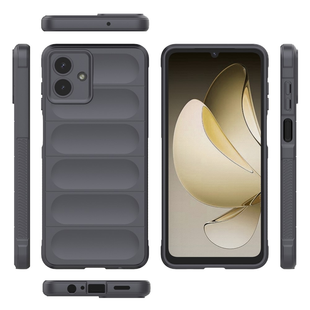 Rugg tartós zselés tok Samsung Galaxy A07 4G - sötétszürke
