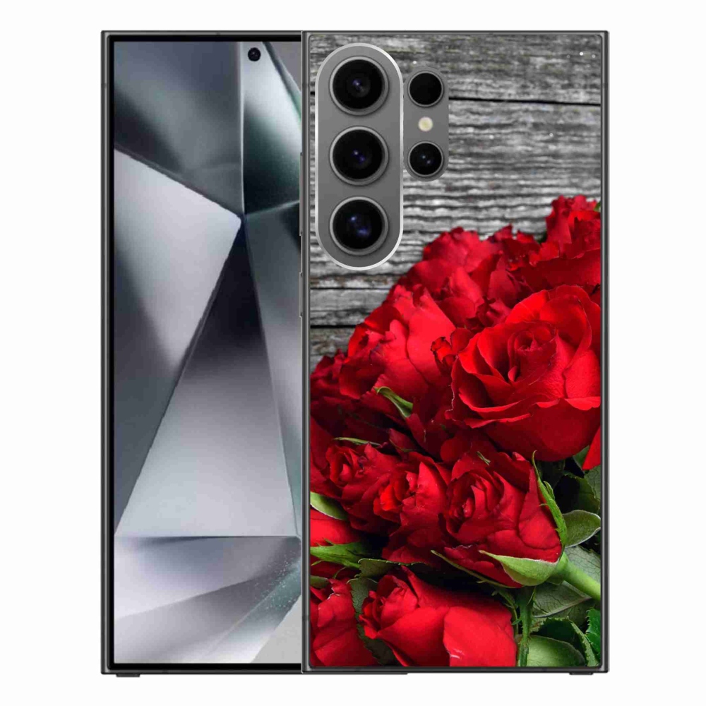 Zselés borítás mmCase Samsung Galaxy S24 Ultra - piros rózsa