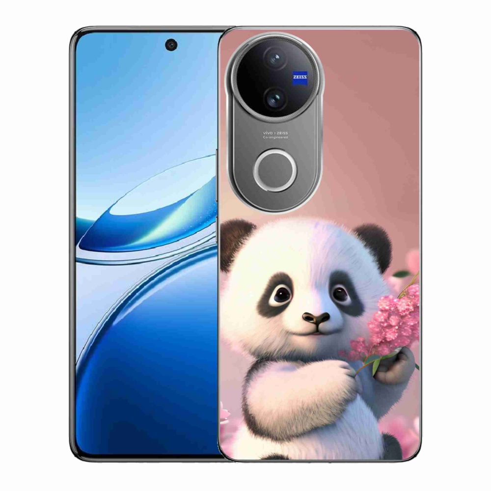 Gél borító mmCase a Vivo V50 5G készülékhez - aranyos panda