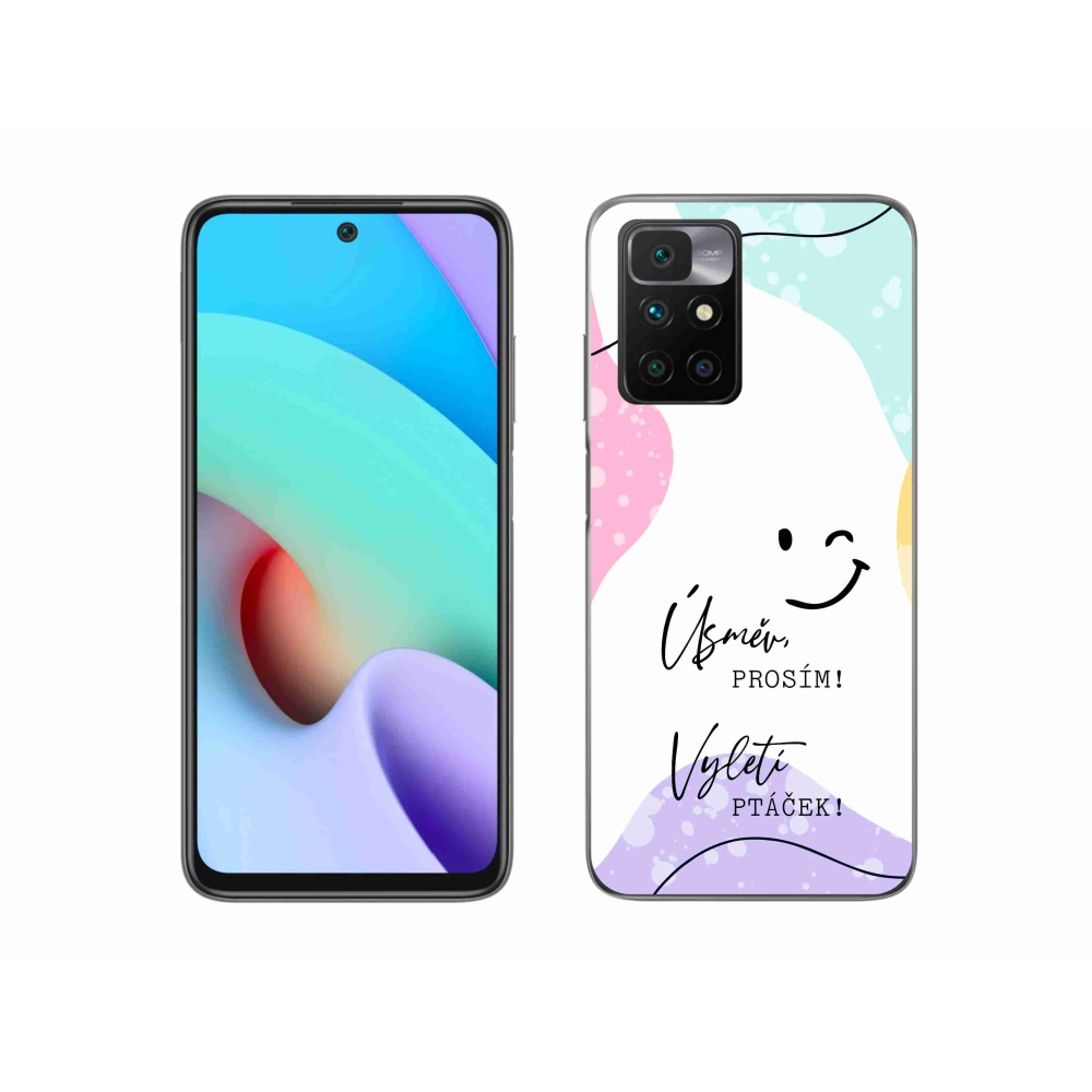 Gél borító mmCase a Xiaomi Redmi 10/Redmi 10 (2022) - vicces szöveg 4 fehér háttérrel