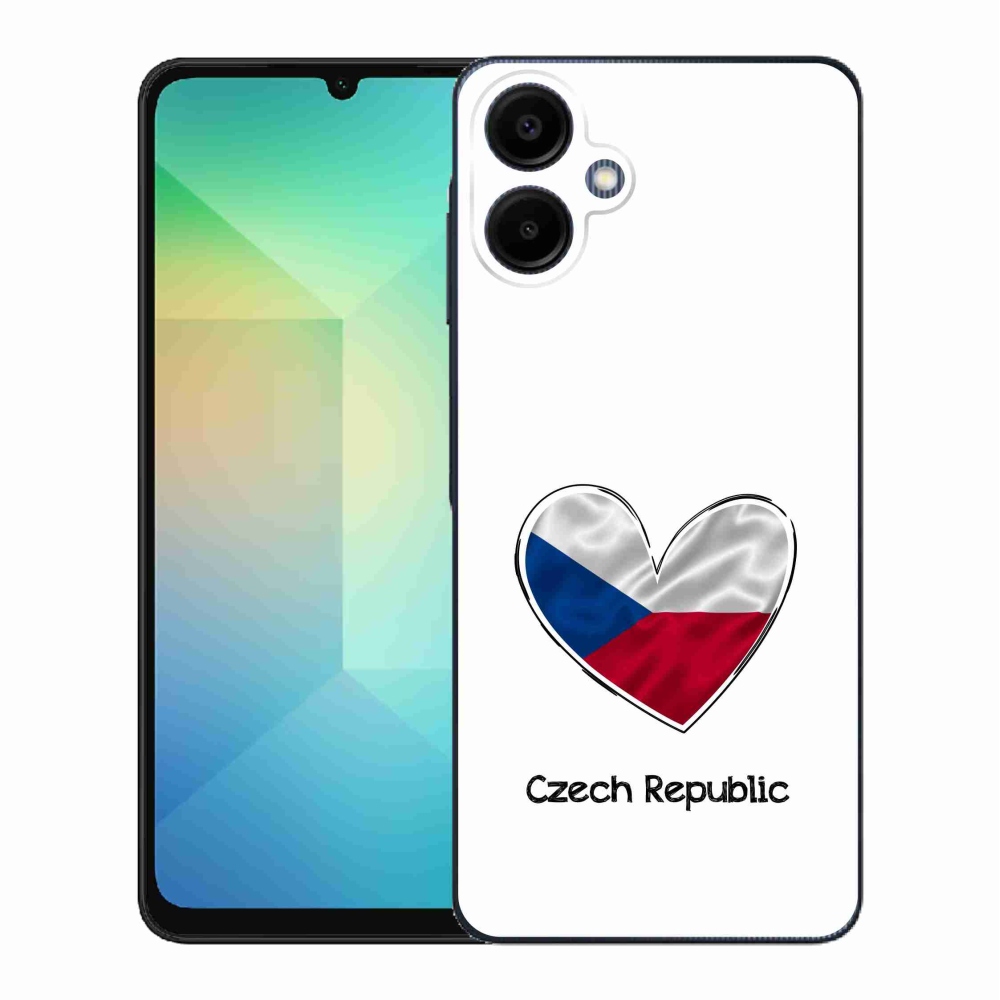 Gél borító mmCase Samsung Galaxy A06 4G - zászló szív fehér háttérrel
