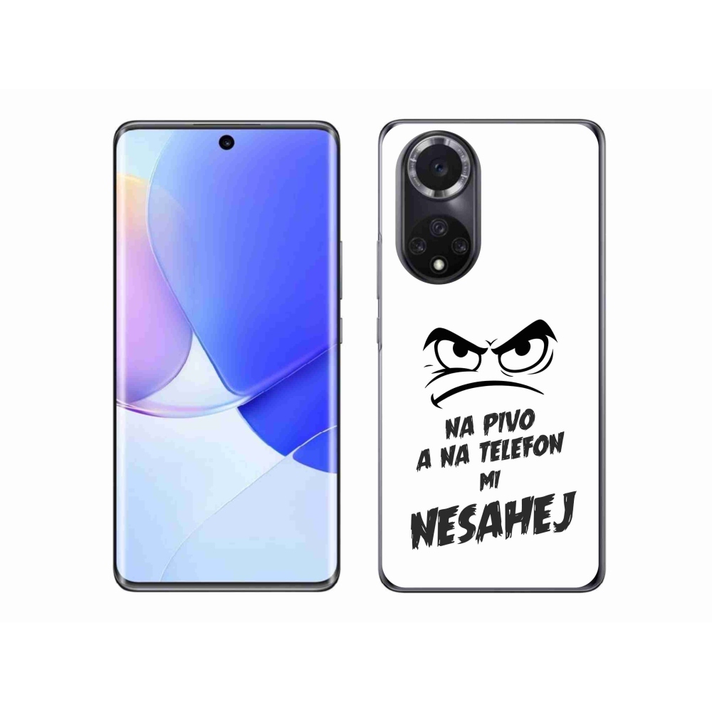 Gél borító mmCase a Huawei Nova 9-hez - sör motívum 2 fehér háttérrel