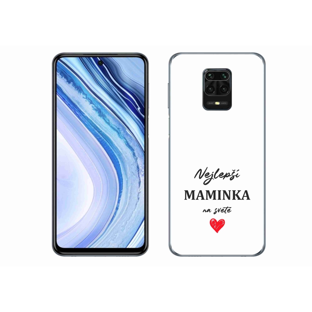 Gél borító mmCase a Xiaomi Redmi Note 9S-hez - legjobb anya 1 fehér háttér