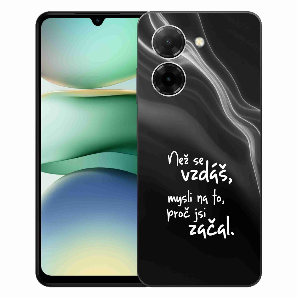 Gél borítás mmCase a Xiaomi Redmi A5 (171.7x77.8x8.3mm) - idézet 2 fekete háttérrel