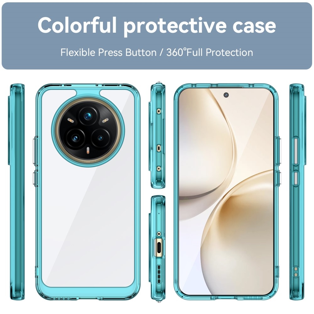 Gél tok fix hátlappal a Realme 14 Pro+ 5G készülékhez - világoskék színben