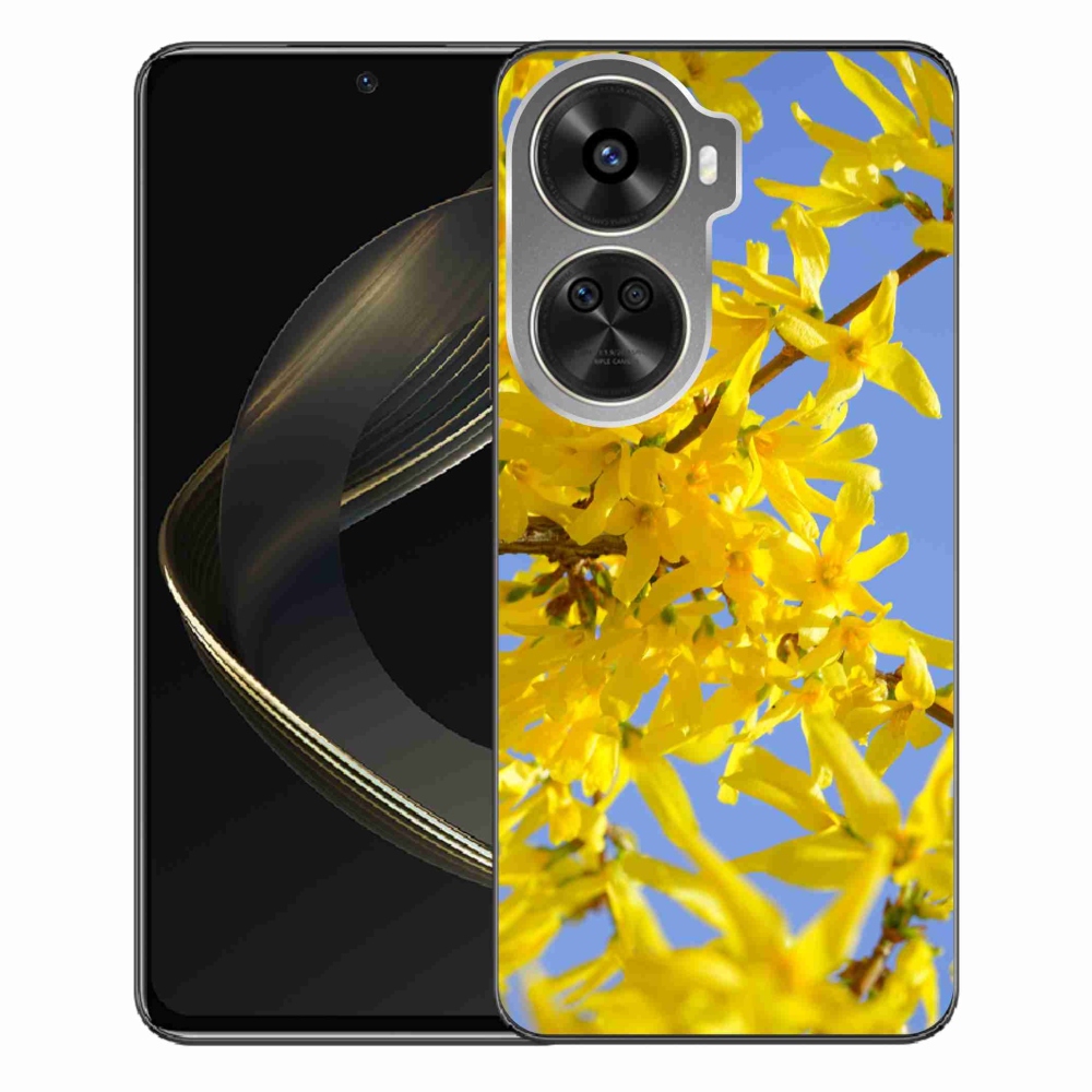 Gél borítás mmCase a Huawei Nova 12 SE-hez - sárga virágok
