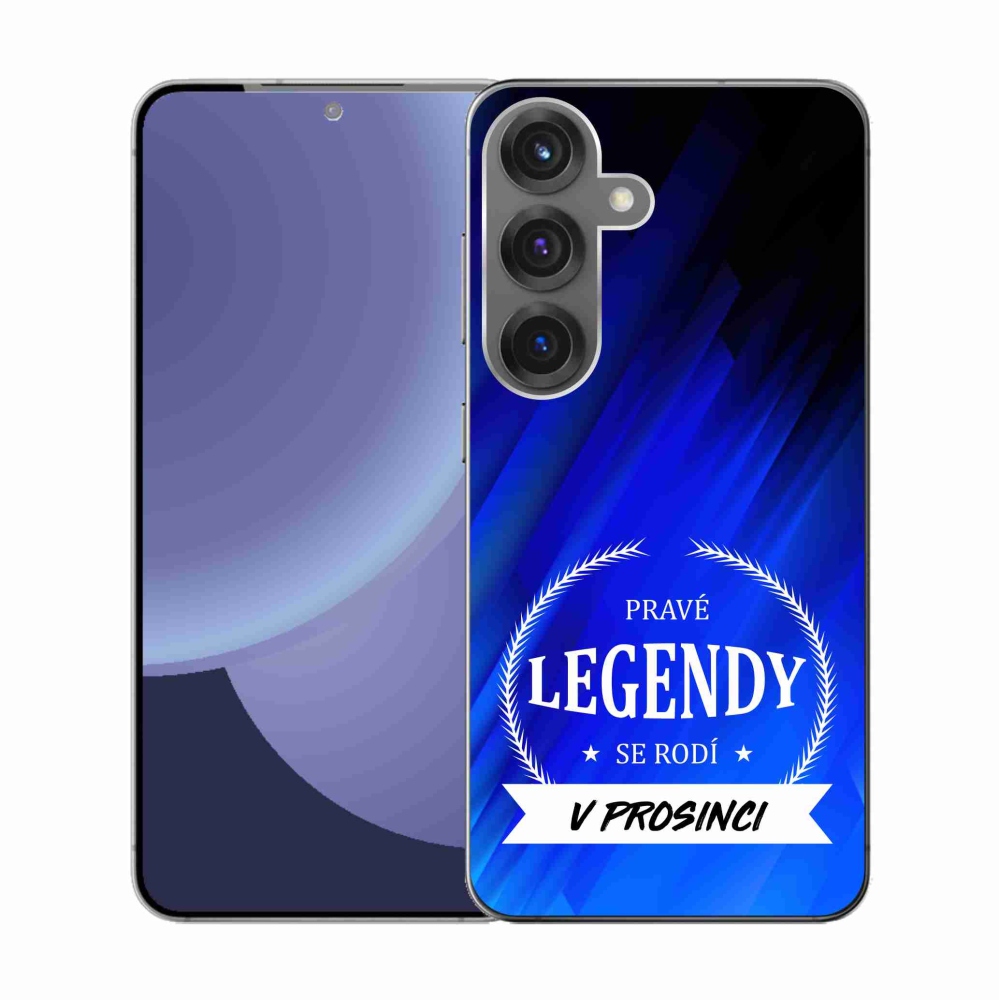 Gél borító mmCase Samsung Galaxy S25 - Legendák decemberben kék háttérrel