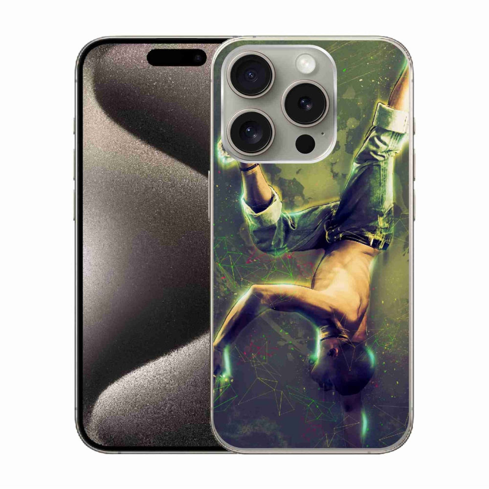 Gél borítás mmCase iPhone 15 Pro készülékhez - breakdance