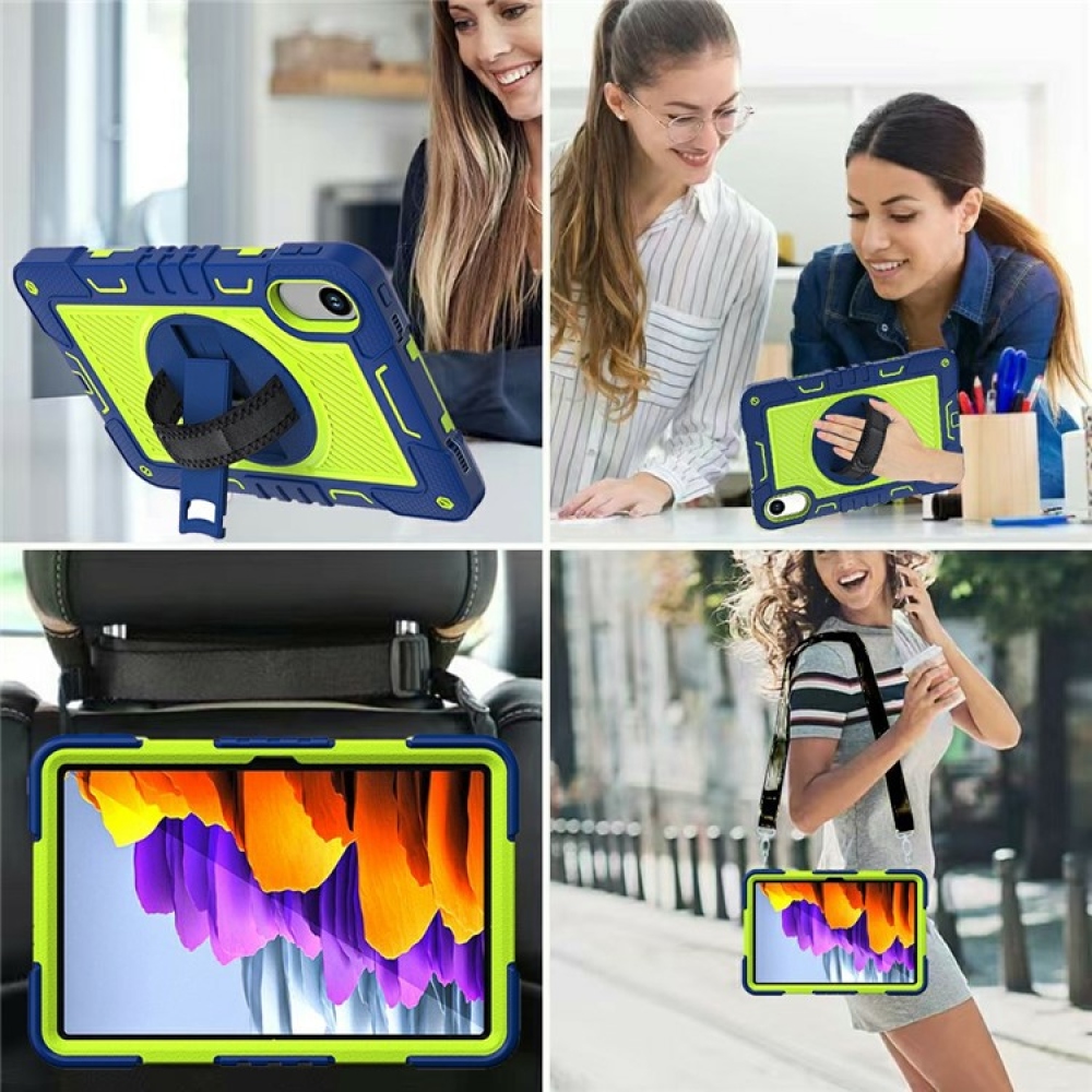 Strape tartós borító kézi fogantyúval és pánttal Xiaomi Redmi Pad 2 - kék/zöld