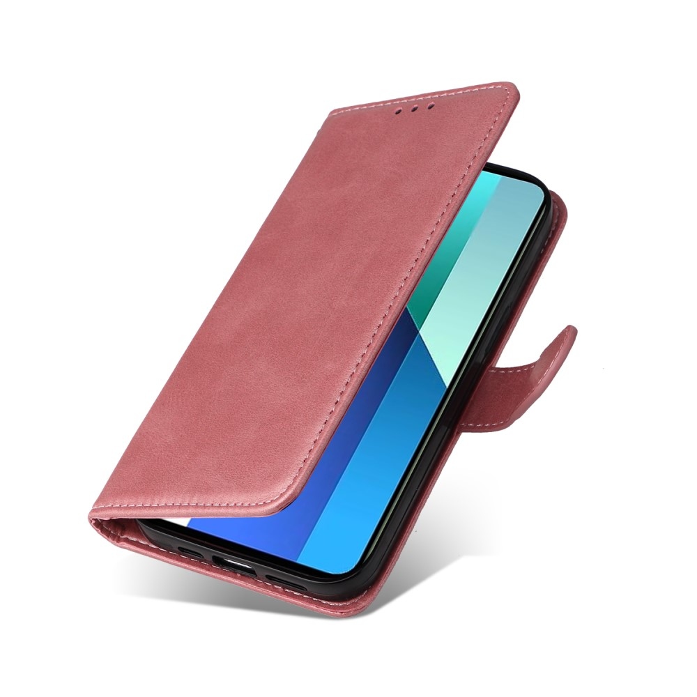 Tárcás könyv tok Xiaomi Redmi Note 13-hoz - rózsaszín