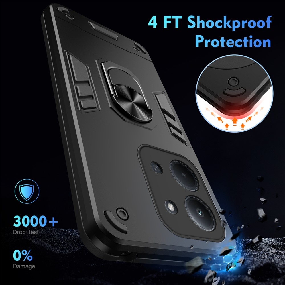 Defend tartós borító Xiaomi Redmi 15C 4G (171mm)/Poco C85 4G (171mm) - fekete