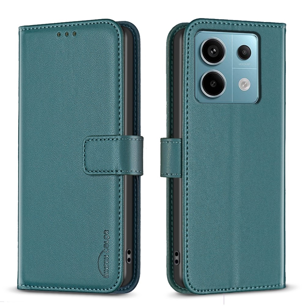 BNF könyvtáska Xiaomi Redmi Note 13 Pro 5G/Poco X6 5G - zöld