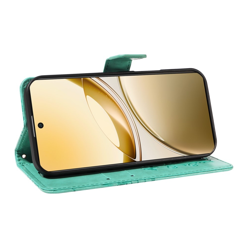 Nagy pillangó könyv tok a Vivo V50 5G-hez - teal színű