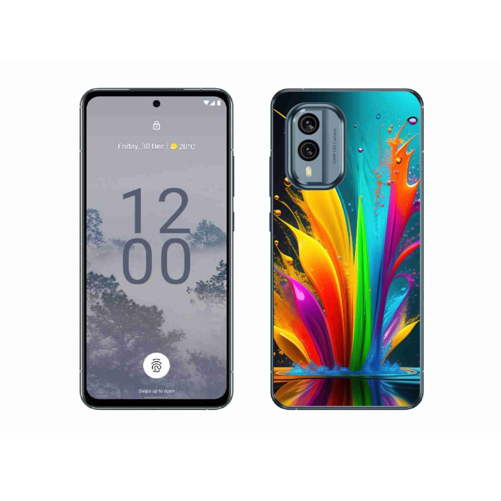 Zselés borítás mmCase a Nokia X30 5G készülékhez - absztrakt motívum 1