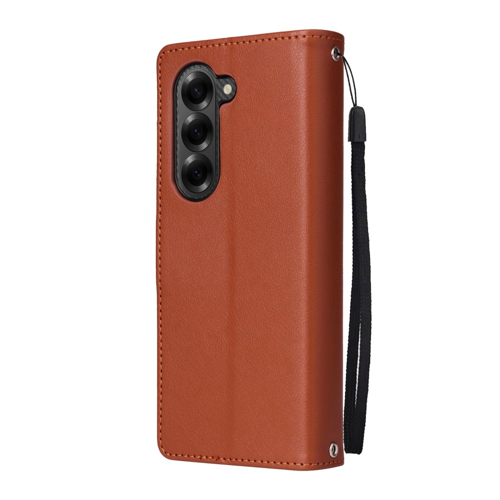Tárcás könyvtáska Samsung Galaxy Z Fold6 5G - barna