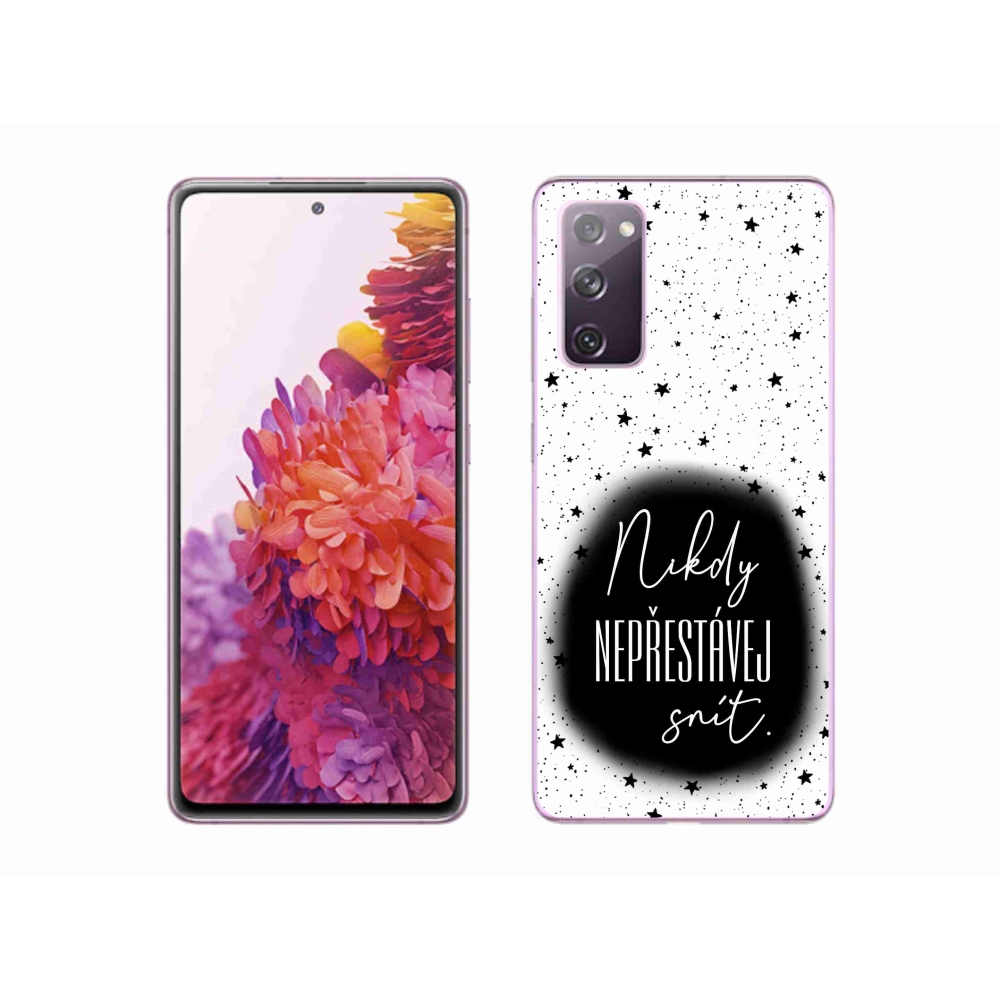 Gél borítás mmCase Samsung Galaxy S20 FE - idézet 1 fekete és fehér háttérrel