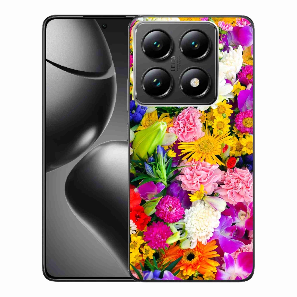 Gél borítás mmCase a Xiaomi 14T Pro számára - virágok 12