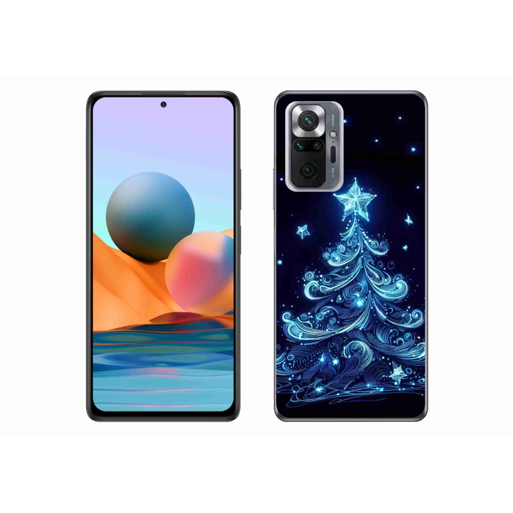 Gél borítás mmCase a Xiaomi Redmi Note 10 Pro-hoz - neon karácsonyfa 4