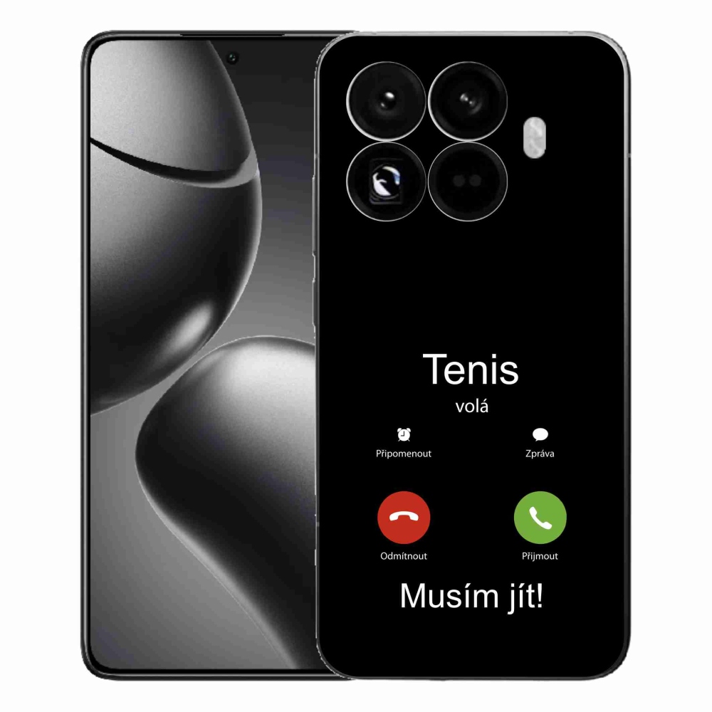 Gél borítás mmCase a Xiaomi 15T Pro - tenisz hívások fekete háttérrel