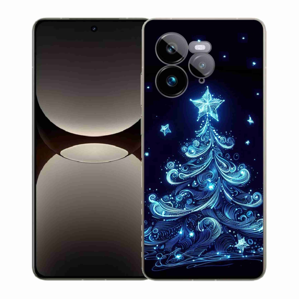 Gél borítás mmCase a Realme GT 7 Pro 5G számára - neon karácsonyfa 4