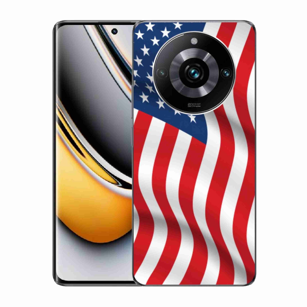 Zselés borítás mmCase a Realme 11 Pro/11 Pro+ készülékhez - amerikai zászló