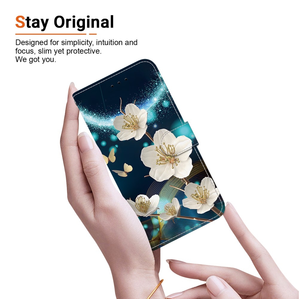 Sokoldalú könyvtáska Samsung Galaxy A36 5G/A56 5G - magnólia