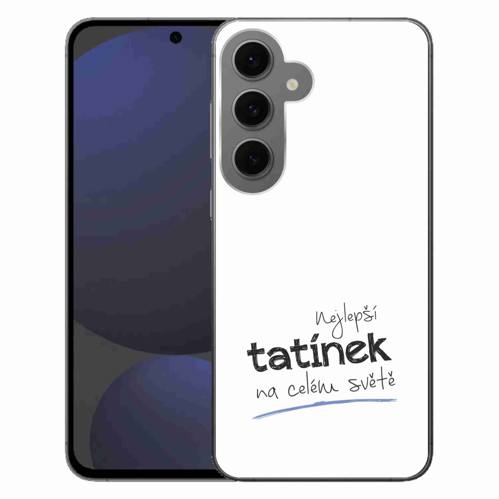 Gél borító mmCase Samsung Galaxy S24 FE - legjobb apuci 4 fehér háttér