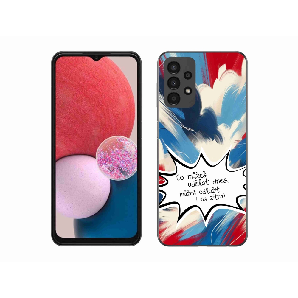 Gél borító mmCase Samsung Galaxy A13 4G - vicces szöveg 9 fehér háttér