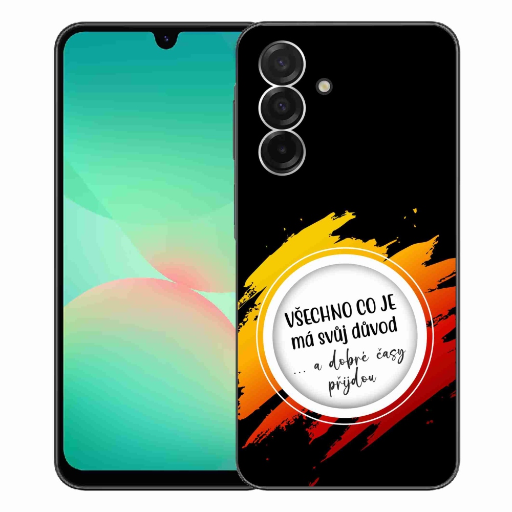 Gél borító mmCase Samsung Galaxy A26 5G - idézet 3 fekete háttér