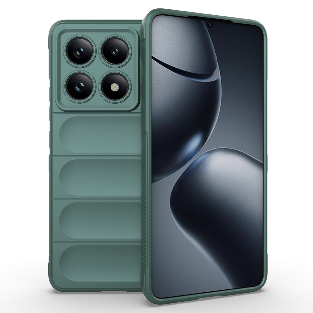 Rugg tartós zselés tok Xiaomi Redmi Note 14 Pro 5G/Poco X7 5G - zöld