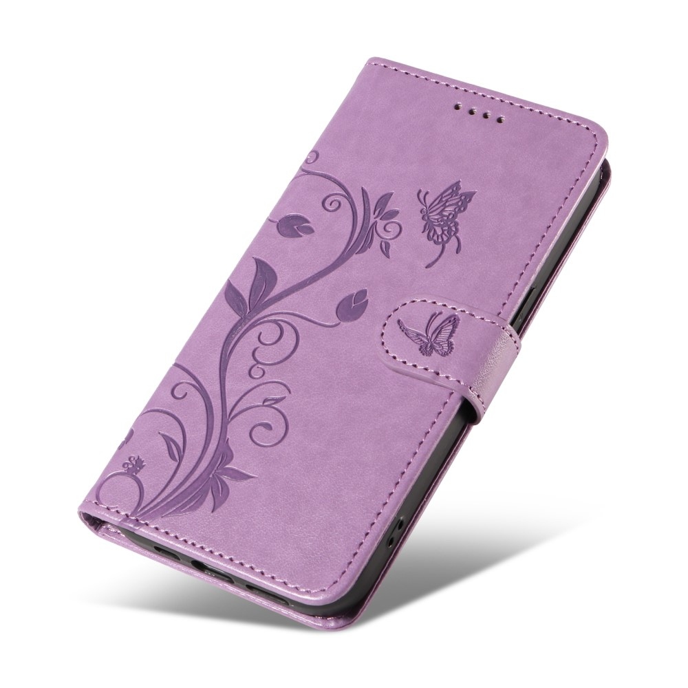 Virágok könyv tok Xiaomi Redmi Note 13 Pro 4G/Poco M6 Pro - lila