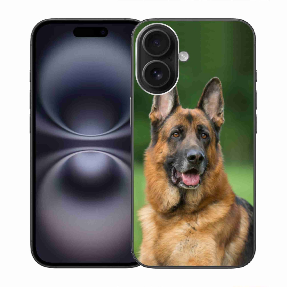 Gél borítás mmCase iPhone 16 készülékhez - Német juhászkutya