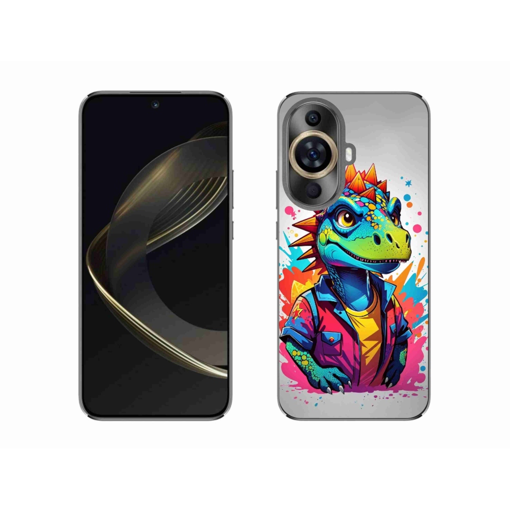 Gél borító mmCase a Huawei Nova 11-en - színes dinoszauruszok