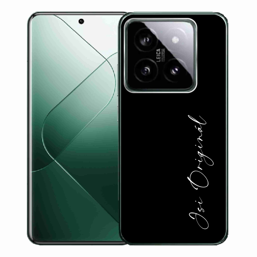 Gél borító mmCase a Xiaomi 14 Pro - te vagy az eredeti fekete háttérrel