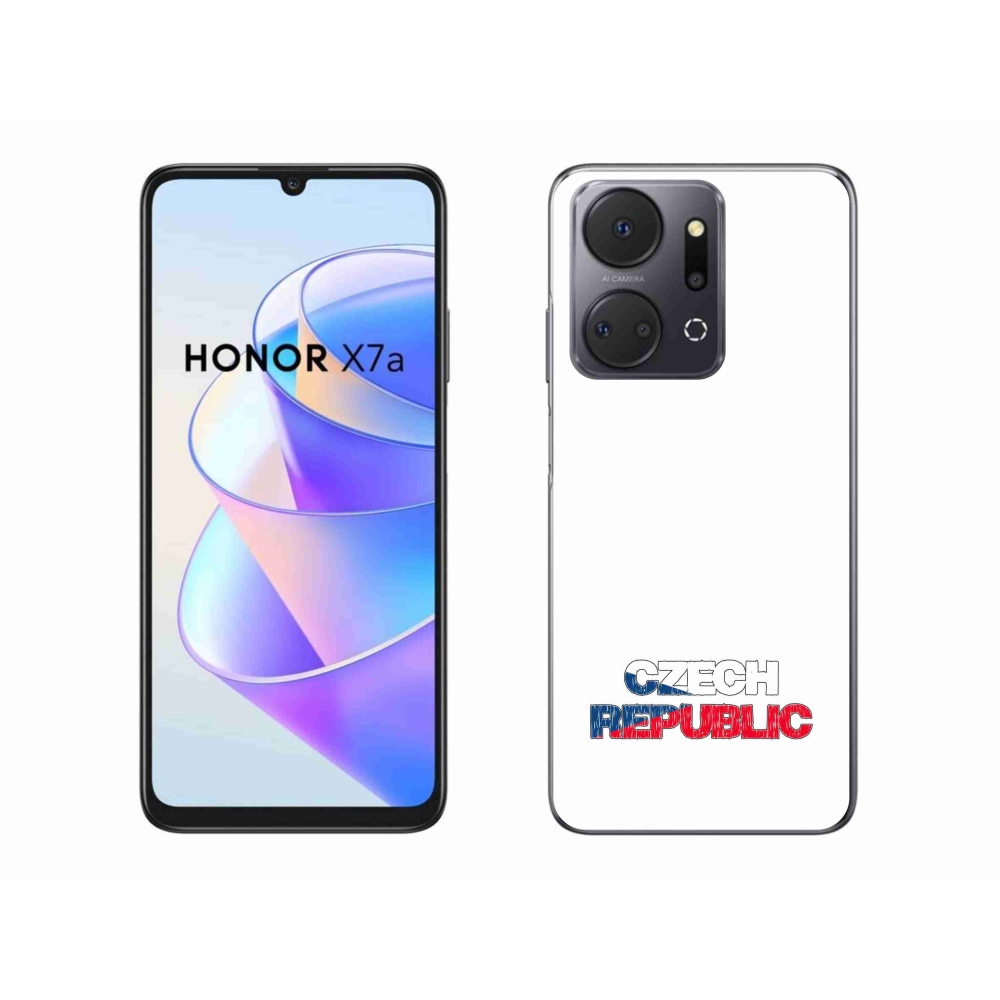 Gél borító mmCase a Honor X7a készülékhez - Csehország fehér háttér