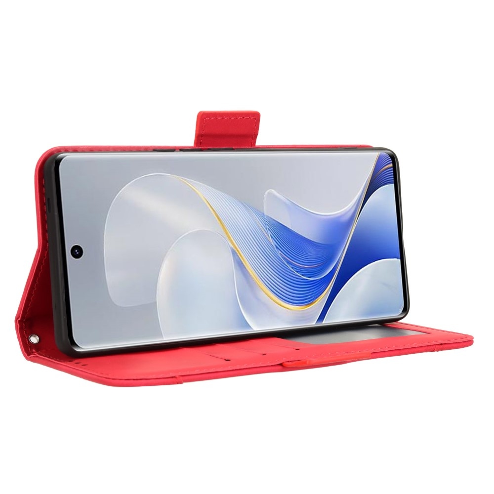 Több könyv tok a Vivo V40 5G-hez - piros