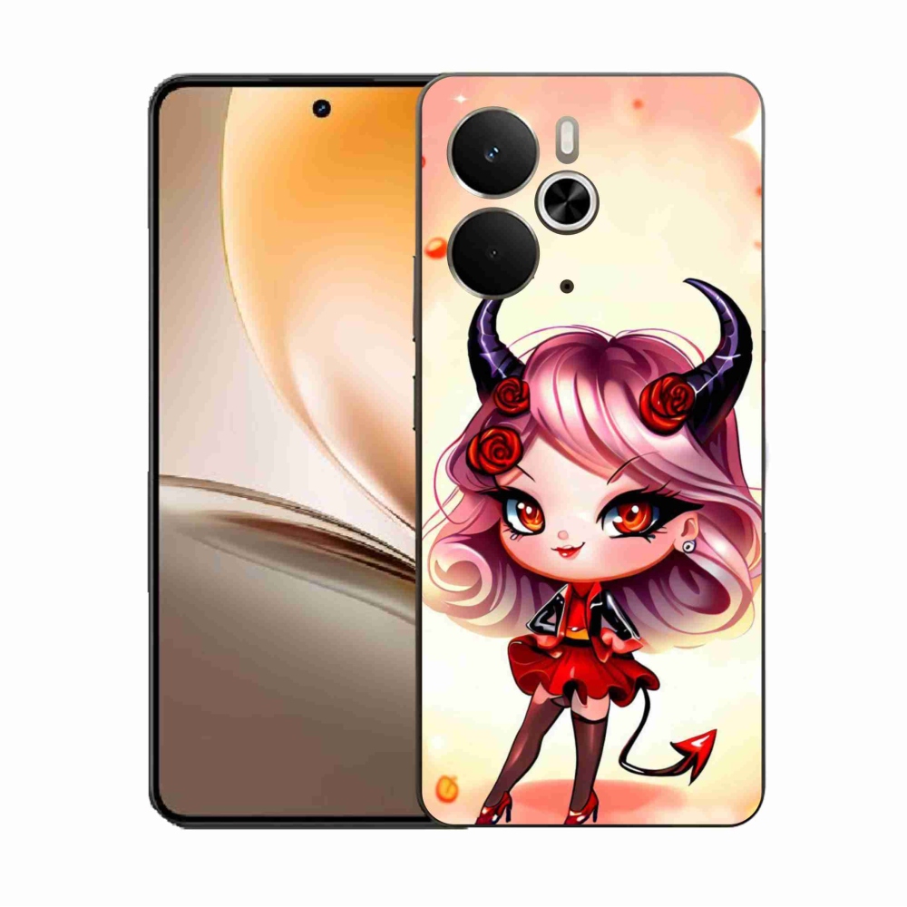 Gél borító mmCase a Realme 14 5G készülékhez - rajzfilm ördög