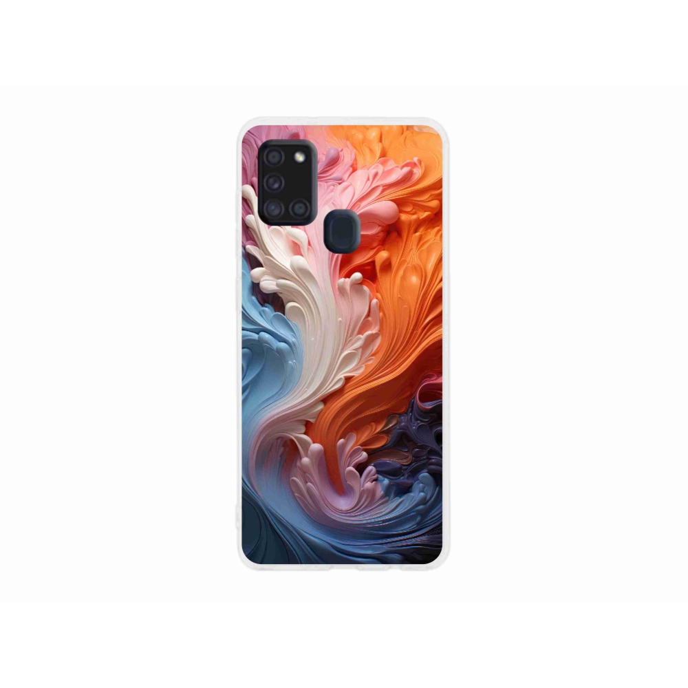 Gél borítás mmCase Samsung Galaxy A21s készülékhez - absztrakt motívum 8