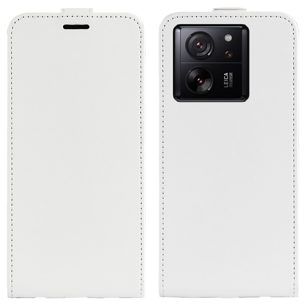 Függőleges flip tok Xiaomi 13T/13T Pro készülékhez - fehér