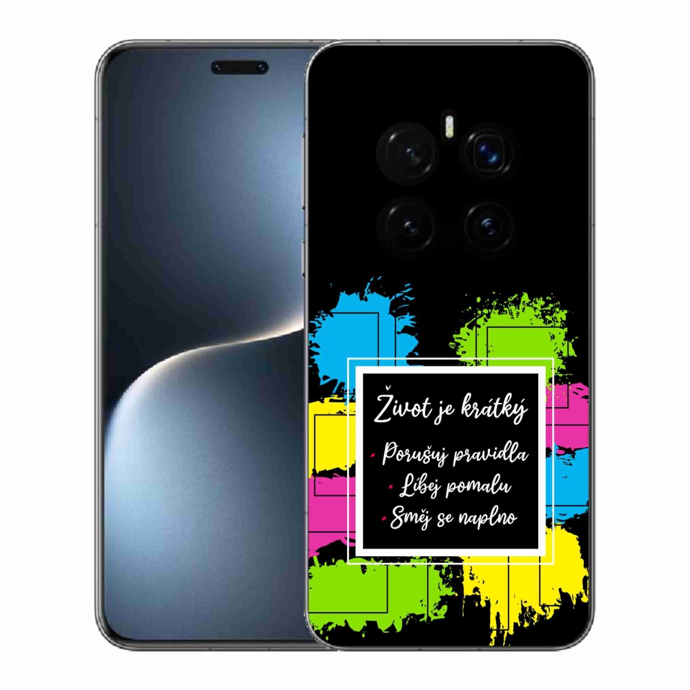 Gél borítás mmCase a Honor Magic 7 Pro 5G készülékhez - Idézet 5 fekete háttér