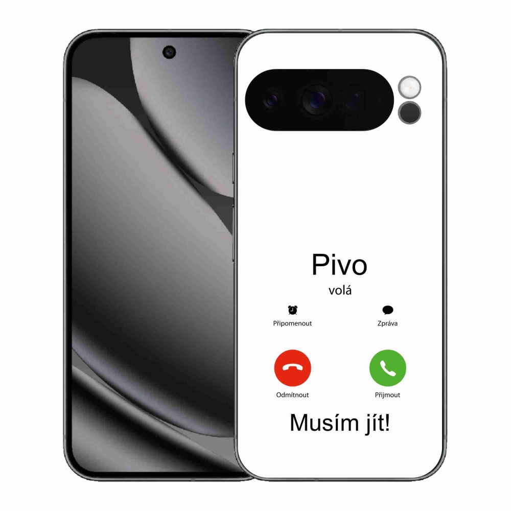 Gél borítás mmCase a Google Pixel 10 Pro XL-en - a sör fehér háttérrel hívja a sört