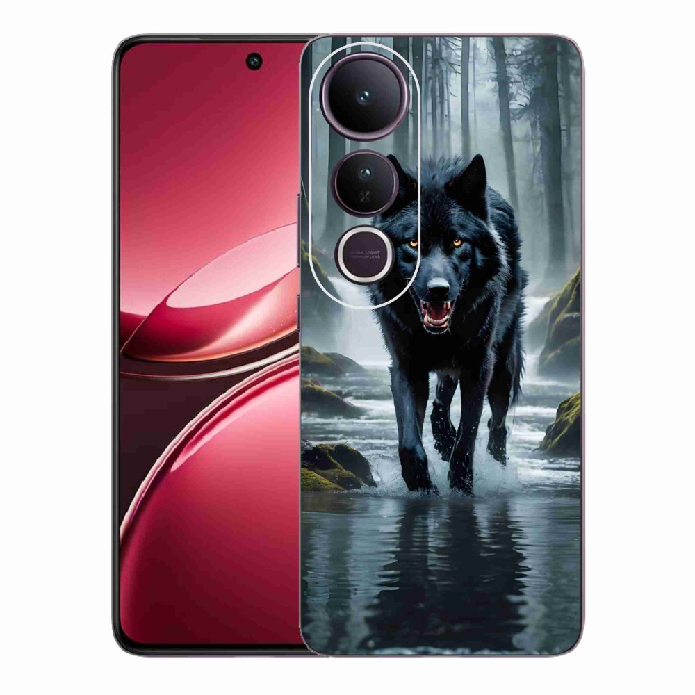 Gél borítás mmCase a Vivo V50 Lite 4G/5G készülékhez - fekete farkas