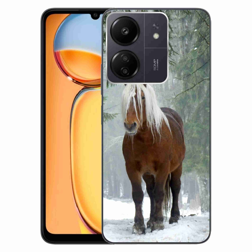 Gél tok mmCase a Xiaomi Poco C65/Redmi 13C-hez - ló az erdőben