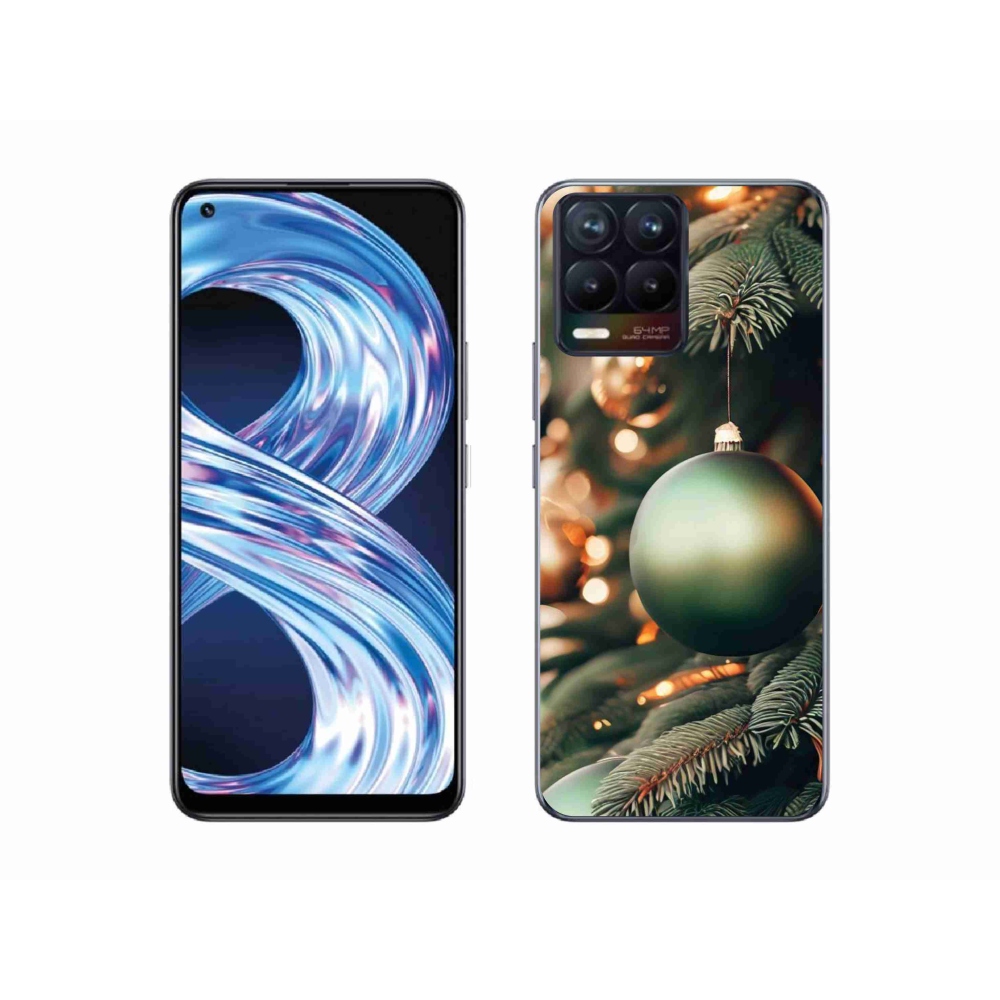 Gél borítás mmCase a Realme 8 Pro-n - neon karácsonyfa