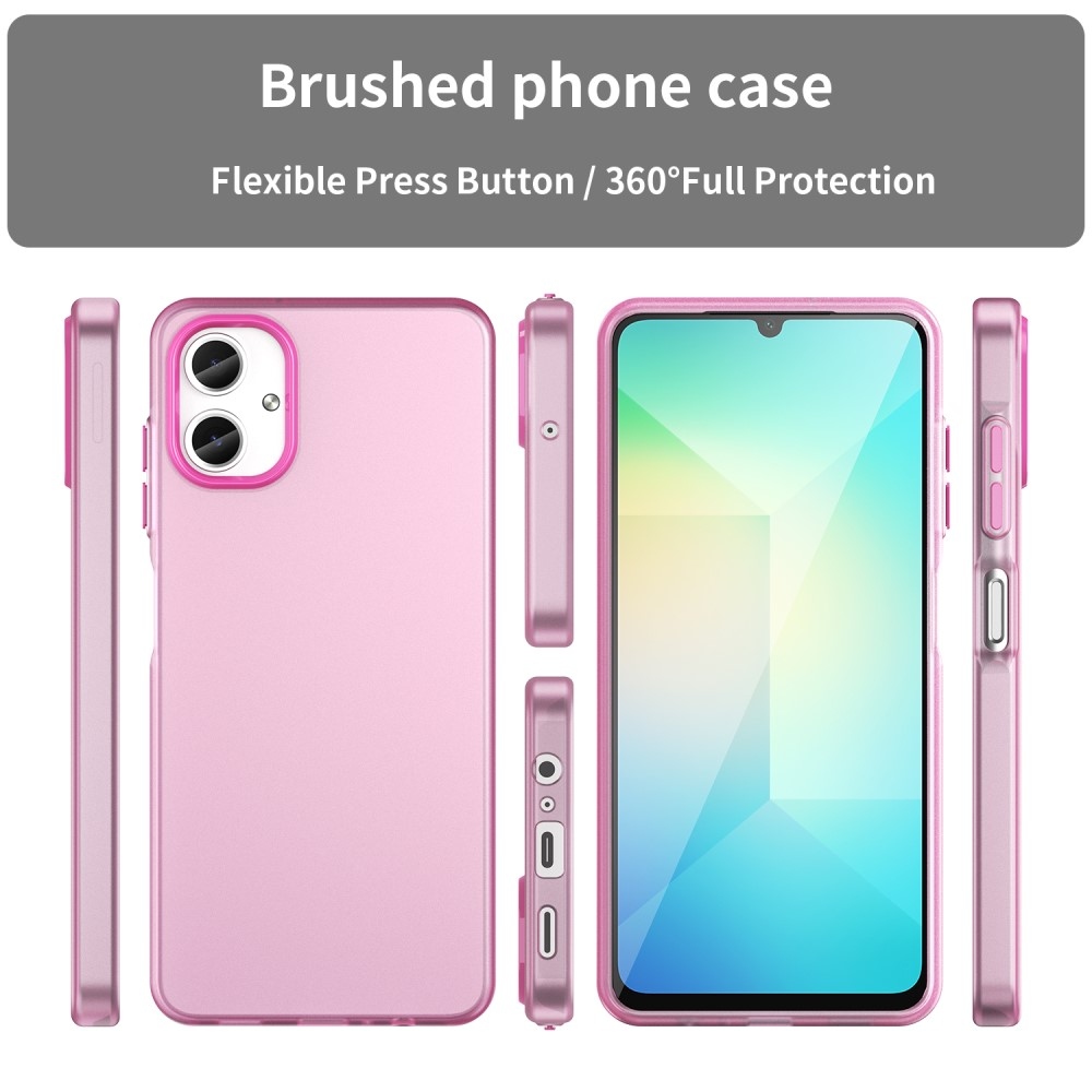 Candys matt zselés tok Samsung Galaxy A06 4G - rózsaszínű