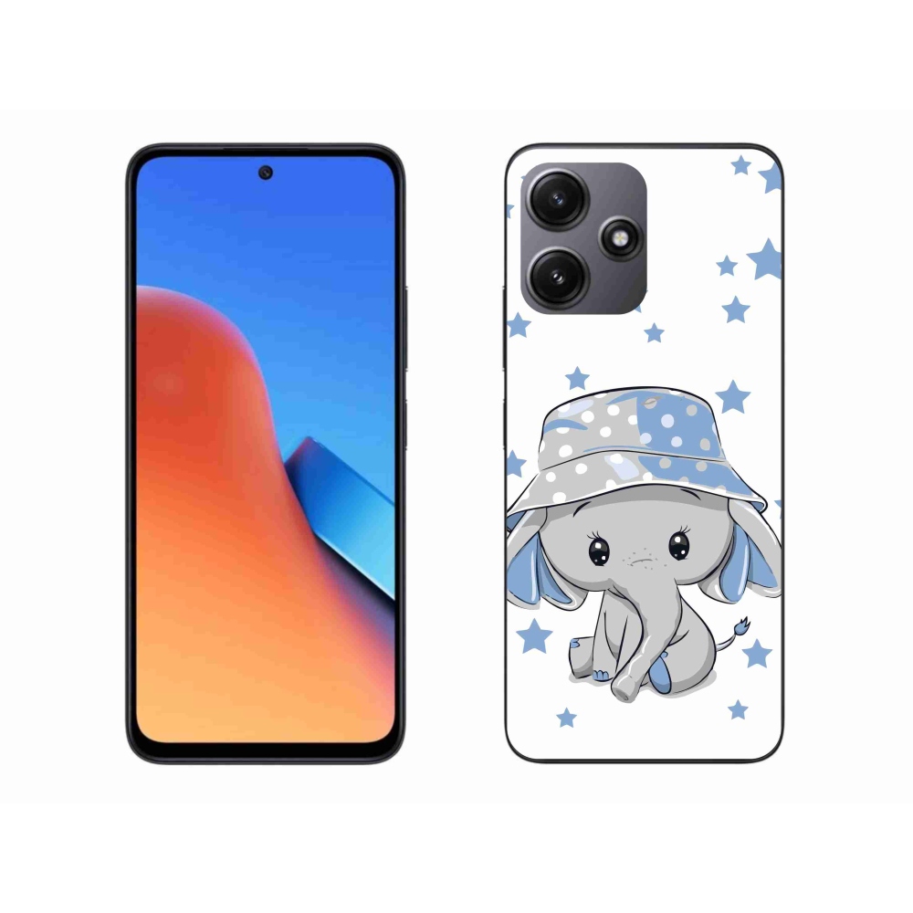 Gél borítás mmCase a Xiaomi Redmi 12 5G számára - kék elefánt