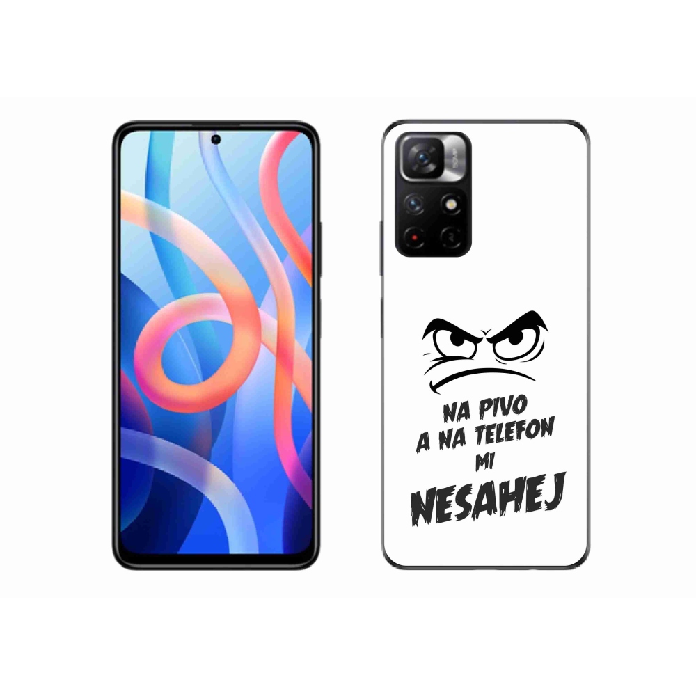 Gél borító mmCase a Xiaomi Redmi Note 11S 5G - sör motívum 2 fehér háttérrel