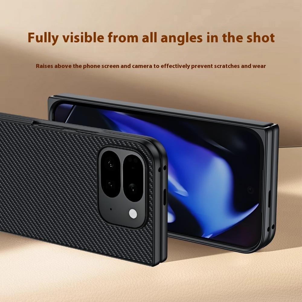 Carbone műanyag borítás Google Pixel 10 Pro Foldhoz - fekete