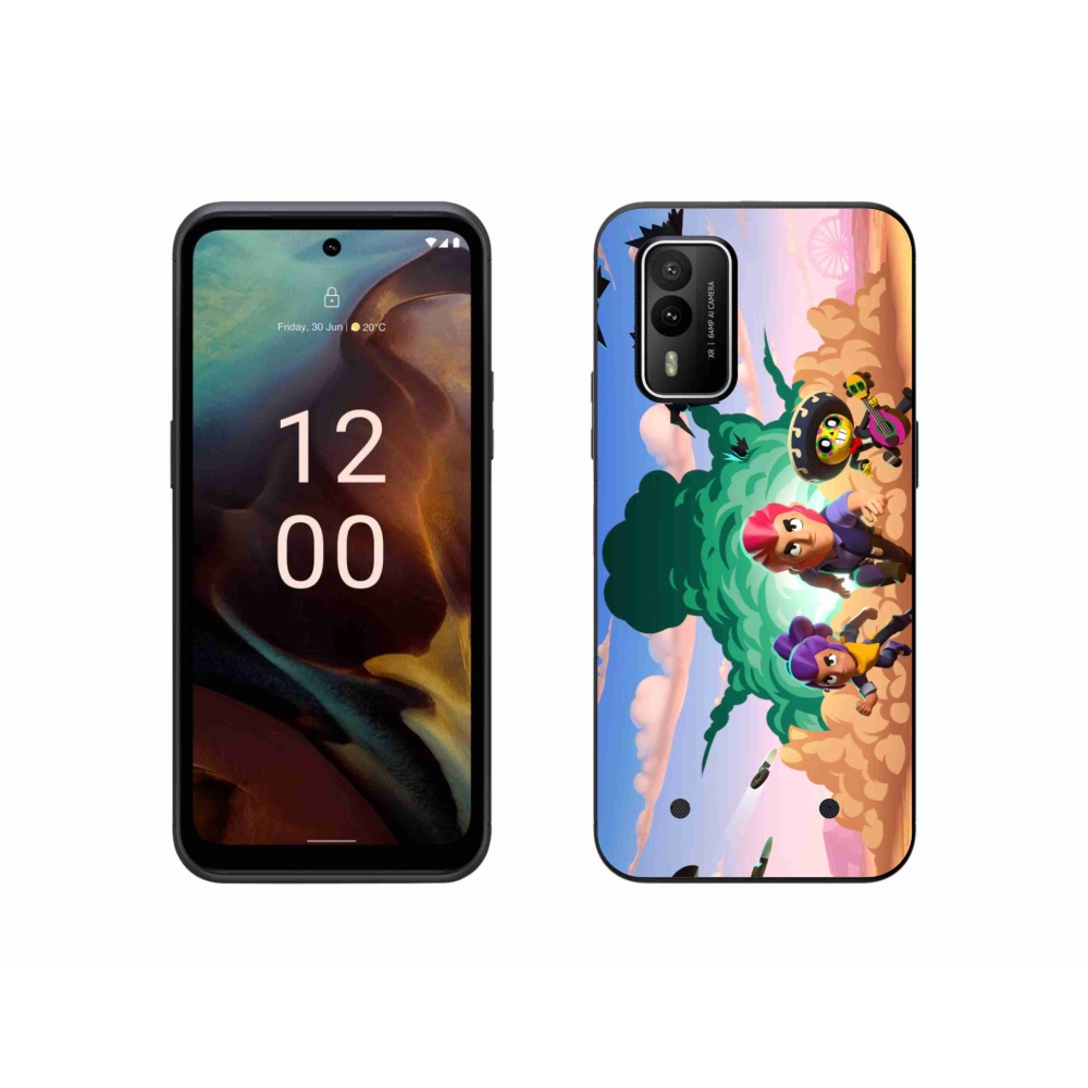Zselés borítás mmCase a Nokia XR21 készülékhez - bravúros csillagok